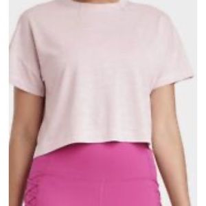 WOMAN’S BACK SLIT CROP TOP ALL IN NWT
Size Large